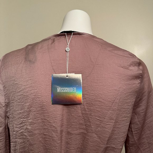 New! PINK/ROSE WRAP DRESS - Picture 5 of 6